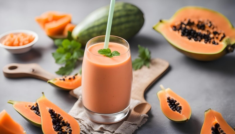 batido de papaya colon