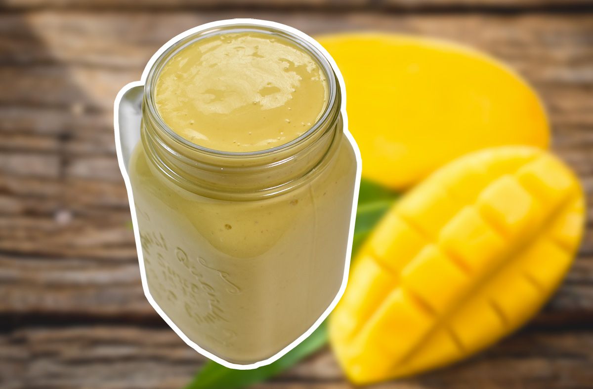 Batido energético con mango y yogur