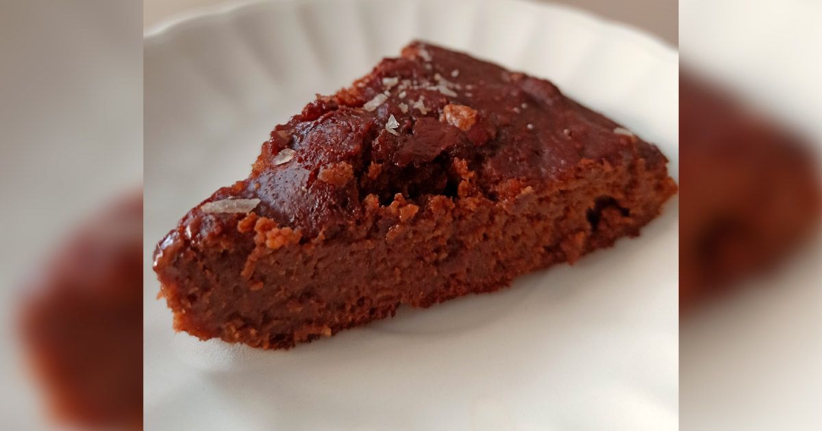 Brownie en sartén sin azúcar